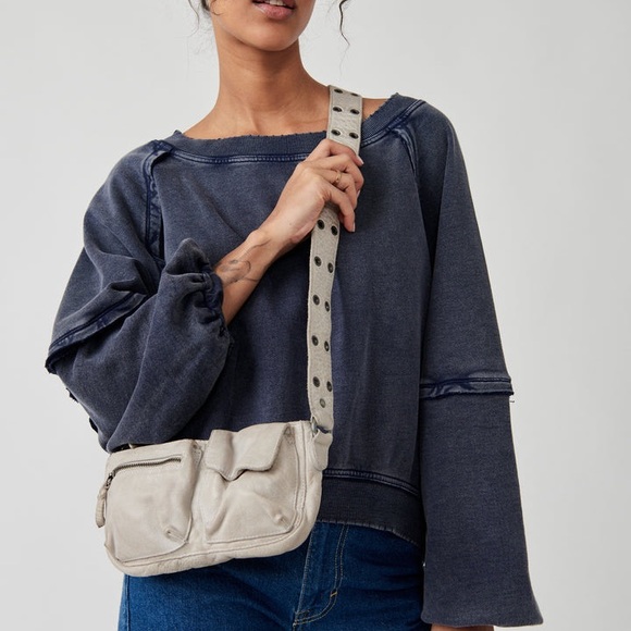 Free People Wade leather crossbody bag NWT - Picture 3 of 5